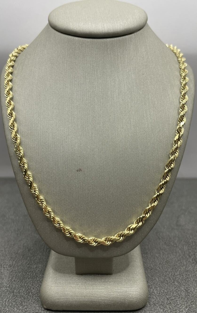 14K Yellow Gold Rope Chain (25034)